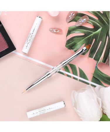 Dual-Ended Nail Design Brush - Professional Hard Gel & Rhinestone Handle for French Manicure & Nail Art - Buy Online on GoSupps.com