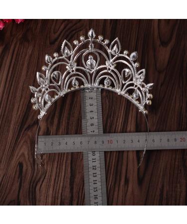 Eseres Tall Pageant Tiaras - Elegant Rhinestone Crown for Women with Combs - Buy Online on GoSupps.com