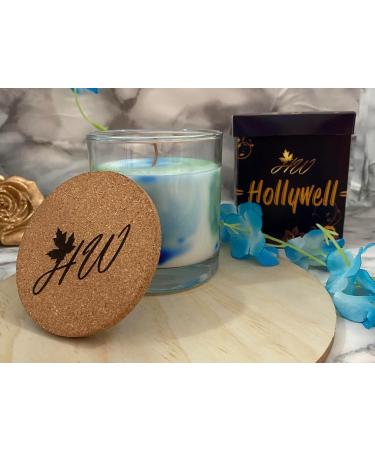 Hand-Poured Scented Marble Candle - Long-Lasting 60 Hour Burn for Weddings Dinners and Home Decor - Elegant Blue D cor Piece - Buy Online on GoSupps.com