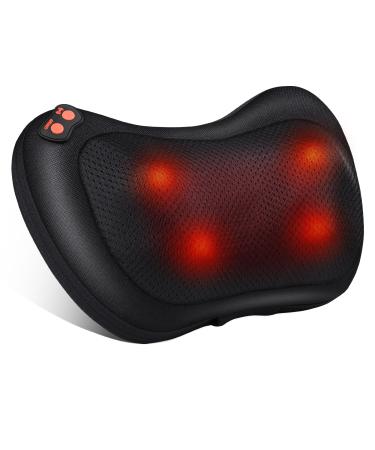 Shiatsu massager massage pillow for the neck shoulder back back massager with rotating massage heads with heat function for office at home Mother's Day gift Black - Buy Online on GoSupps.com