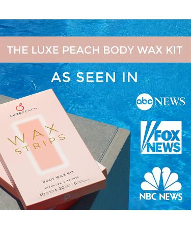 Body Wax Strips for Hair Removal - 40 Strips for Men and Women - Arms, Legs, Chest, Bikini, Face, Lips, Eyebrows - Brazilian Waxing Kit with 6 Wipes - Sensitive Skin - Vegan and Cruelty Free - Buy Online on GoSupps.com