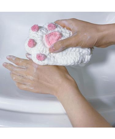 Handmade Cat Mom Gifts | Crocheted Cat Paw Soap Bags | Natural Cotton Soap Savers - Buy Online on GoSupps.com
