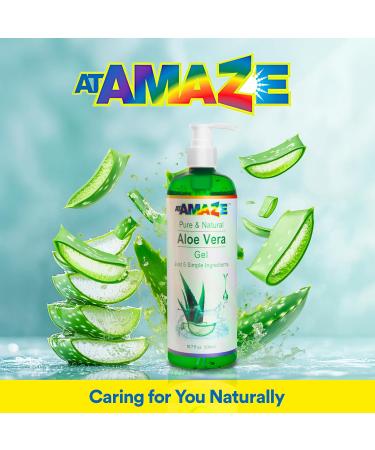 ATAMAZE 500 ml Pure Aloe Vera Gel for Hair and Skin Hydrating & Non-Sticky Soothes Scalp and Skin No Strong Scent Lightweight & Fast-Absorbing Pure Aloe Vera Gel for Body glass bottle. - Buy Online on GoSupps.com