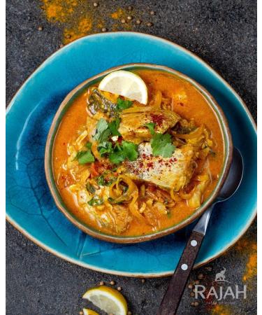 Rajah Spices Fish Seasoning Powder Rub (10 x 100g) - Authentic Blend for Delicious Fish Dishes - Buy Online on GoSupps.com