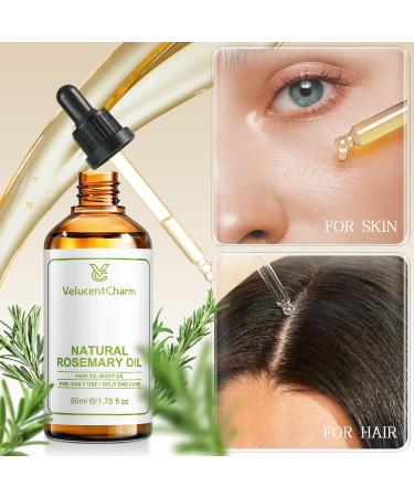 Organic Rosemary Carrier Oil - Essential Oils Mixing Hair & Skin Care 1.75 Floz - Olea Europaea Fruit Oil for All Hair Types - Buy Online on GoSupps.com