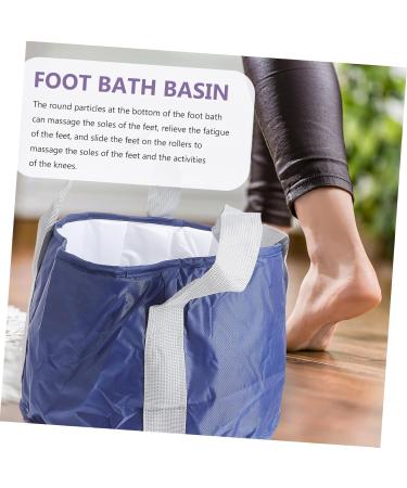 FRCOLOR 1pc Foldable Footbath Collapsible Bucket Folding Water Bucket Foot Tub Basin Foot Spa Bucket Foot Care Basin Feet Washing Basin Foot Wash Basin Travel Peva Laundry Tub Camping - Buy Online on GoSupps.com