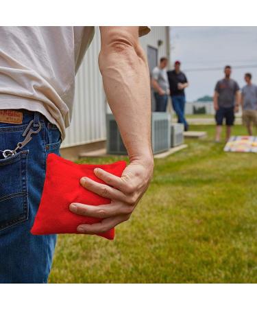 ACA American Cornhole Association Official Weather Resilient Red Cornhole Bags - Set of 4 Regulation Size 6x6 - Buy Online on GoSupps.com