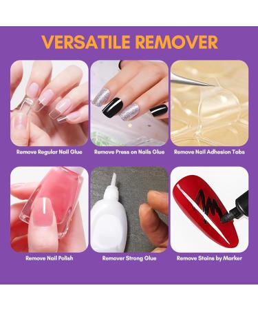 Makartt Nail Glue Remover - 10ML Acetone-Free Debonder for Press-On & Acrylic Nails | Effective Nail Tips & Fake Nails Adhesive Remover - Buy Online on GoSupps.com