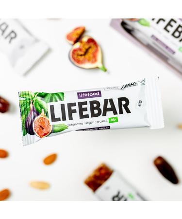 Lifefood Lifebar Energy Seal - Vegan Sports Bars Raw Organic Gluten-Free Lactose-Free No Added Sugar - 15 Pack (Fig Flavor) - Buy Online on GoSupps.com