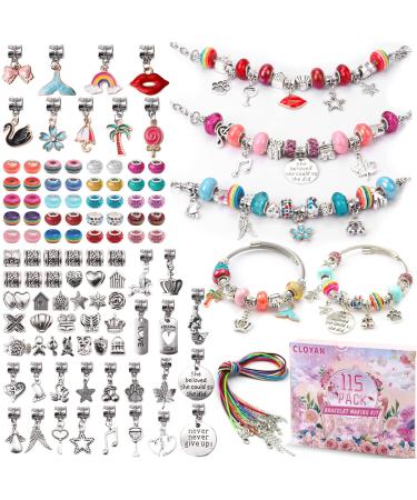 63X Bracelet Making Kit for Girls Gift DIY Charm Bracelet Kit Jewelry  Crafts Set | eBay