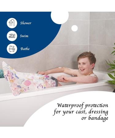 Pediatric Waterproof Shower Plaster Covers | Colorful Fish Design | Premium Leg Cast Covers for Kids - Buy Online on GoSupps.com