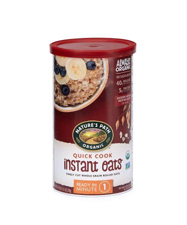 Natureâ€™s Path Organic Quick Cook Instant Oats - 1.12 lbs Canister (Pack of 6) - Non-GMO, 40g Whole Grains, 5g Protein - Perfect for Baking - Buy Online on GoSupps.com