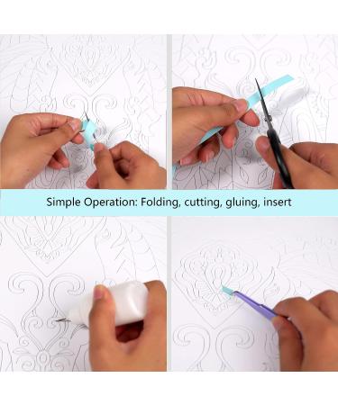 Uniquilling Paper Quilling Kit for Adults - DIY Filigree Painting Tools - Smart Elephant Design - 16x20in - Beginner Friendly - Buy Online on GoSupps.com