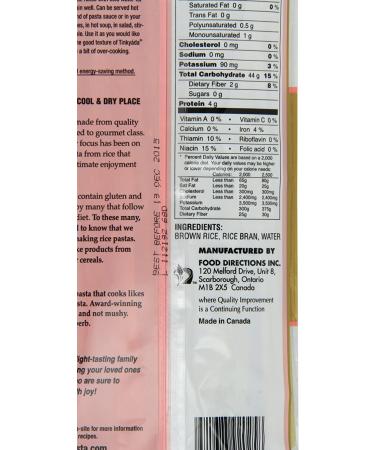 Tinkyada Brown Rice Fettucini Gluten Free 14oz - Pack of 6 - Buy Online on GoSupps.com