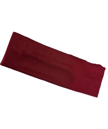 7cm Burgundy Stretch Headband Bandeau Sport Dance Gym Training Make Up Hair Band for Women Girls by Glitz4Girlz - Buy Online on GoSupps.com