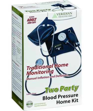 Veridian Healthcare Home Blood Pressure Kit + Nurse Stethoscope | Latex-Free Adult | 01-5521 - Buy Online on GoSupps.com