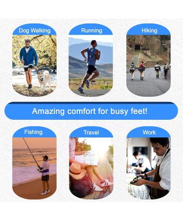 LTOHOE Memory Foam Insoles for Men - Shock Absorbing Shoe Inserts for Running, Hiking, Sneakers - Foot Pain Relief & Comfort Inner Soles - 8mm Black, US 11 - Buy Online on GoSupps.com