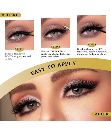 Lash Clusters QUEWEL Individual Overnight Lash Seal 10ML Cluster Lashes Sealer for DIY Eyelash Extensions Strong Hold Eyelash Clusters Seal For Personal Makeup Use At Home 1 count (Pack of 1) overnight seal - Buy Online on GoSupps.com