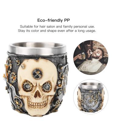 Men's Stainless Steel Shaving Bowl Brush Mug - Premium Barber & Home Grooming Essentials - Buy Online on GoSupps.com