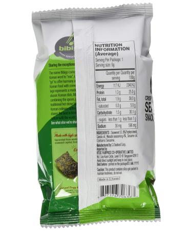 BIBIGO Seaweed Snack with Wasabi - 15g x 3 Pack | Healthy Korean Snack | Gluten-Free Vegan - Buy Online on GoSupps.com