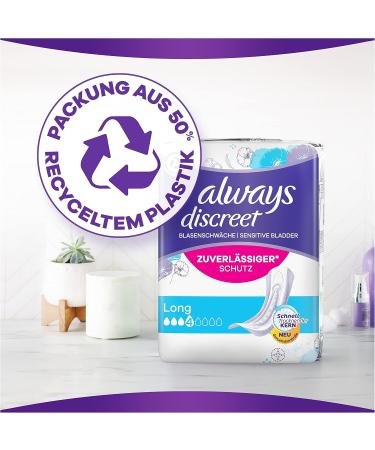 Always Discreet Incontinence Slip-Ins Long Plus for Women - Strong Protection Ultra Comfortable 10 Count Pack - Buy Online on GoSupps.com