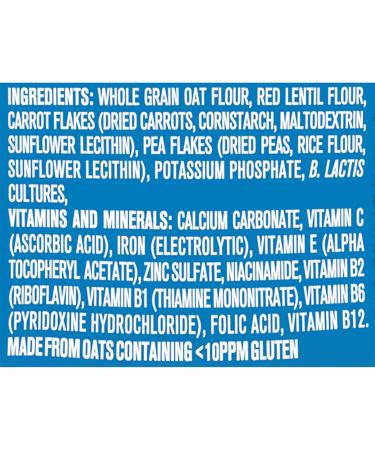 Gerber 2nd Foods Power Blend Probiotic Oatmeal Lentil Carrots & Peas - 8 OZ Canister (Pack of 3) | Whole Grains & Plant Protein for Baby - Buy Online on GoSupps.com