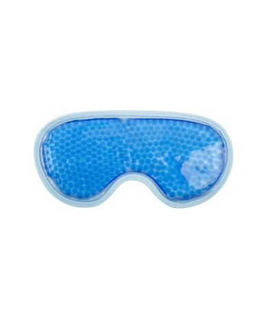 Ice Eye Mask by FOMI Care | Cooling Technology for Relaxing Sleep | Blackout for Airplane Travel | Migraine Headache Eye Puffiness Dark Circle Relief | Reusable Ankle Wrap | Fabric Backing (Blue)