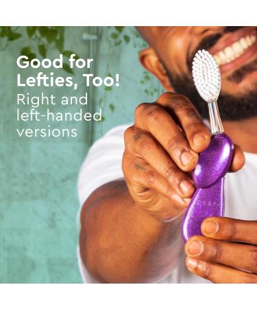 RADIUS Big Brush BPA Free Toothbrush - ADA Accepted Left Hand Assorted - Boost Gum Health - Pack of 6 - Buy Online on GoSupps.com