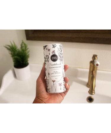 Sandalwood Scented Talc-Free Body Dusting Powder - Prevent Chafing, Bath Powder for Men & Women | Herb & Root 6 oz - Buy Online on GoSupps.com