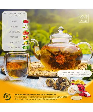 Premium Tea Blower Gift Set | 6 Tar Lunches & Floral Black Tea | Ideal Gift for Tea Lovers & Women | Includes Coasters - Buy Online on GoSupps.com