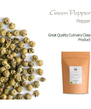 Organic Green Peppercorns Whole - Gourmet Pepper Corn for Grinder - 100g - Buy Online on GoSupps.com
