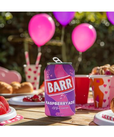 BARR Raspberries since 1875 Multipack Can Low Sugar 24x330 ml - Buy Online on GoSupps.com