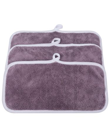 Kinhwa Microfiber Makeup Remover Cloths - Ultra Soft & Reusable Washable Face Towels (3 Pack 15cm x 30cm Purple) - Eco-Friendly Makeup Wipes for All Skin Types - Buy Online on GoSupps.com