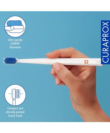 Curaprox CS 5460 Ultra Soft Toothbrush Set - 3-Pack for Adults | Super Soft Bristles in White Dark Blue Pink - International Shipping Available - Buy Online on GoSupps.com