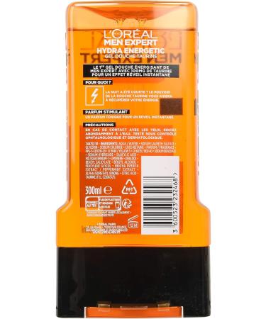 L'Or al Men Expert Hydra Energetic Instant Awakening Shower Gel for Men 300 ml - Buy Online on GoSupps.com