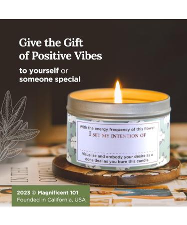 Buy 101 Long Lasting Gardenia Scented Candle | All Natural Organic 6 Oz | Manifestation & Purification | 35 Hour Burn | International Shipping Available - Buy Online on GoSupps.com