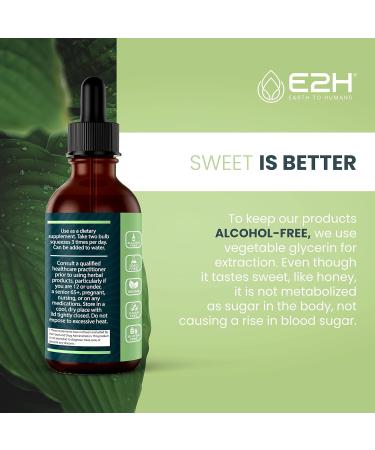E2H Ashwagandha Liquid Drops - All-Natural Ashwagandha Supplement for Stress Relief and Mood Enhancer- Organic Ashwagandha Root Extract Effective Cortisol Manager | Non-GMO Vegan | 2 Fl Oz 2 Fl Oz (Pack of 1) - Buy Online on GoSupps.com