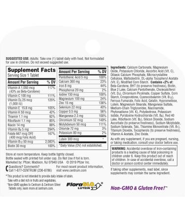 Centrum Silver Women Multivitamin - 250 Tablets | 250 Count (Pack of 1) - Buy Online on GoSupps.com