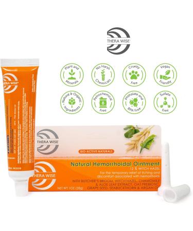 Thera Wise Hemorrhoid Cream & Ointment - Natural Pain Relief 1 oz | Fast International Shipping - Buy Online on GoSupps.com