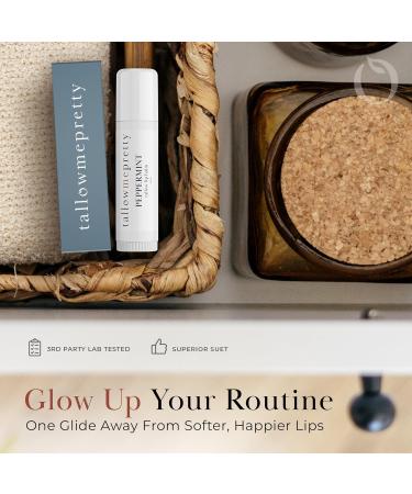 Peppermint Lip Balm Ultra-Soothing Deeply Hydrating Tallow Lip Balm with Grass Fed Beef Tallow Beeswax Jojoba Oil & More Non Toxic Lip Care Made in the USA 0.15 Oz. Peppermint 1 Count (Pack of 1) - Buy Online on GoSupps.com