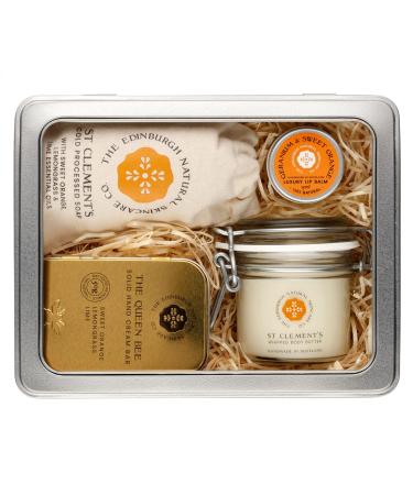 Luxury Gift Box | Queen Bee Scent | Natural Moisturising Hand Cream Bar | Beautifully Scented Perfume Oil | Anti Ageing Face Cream | Gift For All Occasions