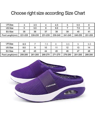 Women's Air Cushion Slip-On Walking Shoes | Orthopedic Diabetic Mesh Clogs & Mule Slippers - Black Size 6.5 - Buy Online on GoSupps.com