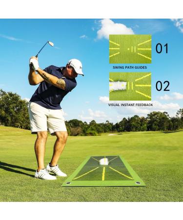 Golf Mat for Outdoor/Indoor Practice - Swing Path Detection & Feedback Training Aid - Buy Online on GoSupps.com