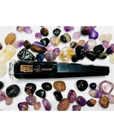 Glam'Up Paris - Hexagon Ink Eye Liner Brush - Ultra Fine and Precise Brush - Long Lasting Waterproof - Intense and Ultra Pigmented Formula - No. 1 - Black - Buy Online on GoSupps.com