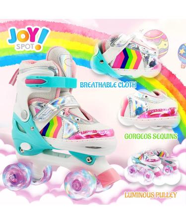 JOY SPOT! Roller Skates - Adjustable Toddler Skates with Light up Wheels - M Small - Buy Online on GoSupps.com