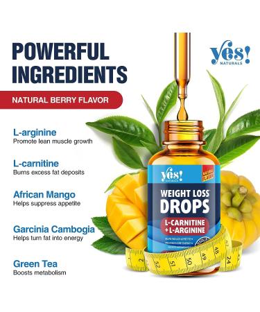 Natural Weight Loss Drops - Metabolism Booster & Appetite Suppressant - Garcinia Cambogia - Made in USA - 2 Fl Oz - Buy Online on GoSupps.com
