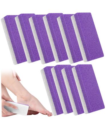 10 pi ces pierre ponce pour pieds dissolvant de callosit s double face et purateur de pieds - outils p dicure en mousse PU pour peaux mortes talons craquel s et peau rugueuse pierre ponce pour