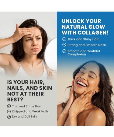 NOVA PHARMA Marine Collagen Powder with Hyaluronic Acid - Hydrolyzed Collagen Peptides Protein Powder Supplement for Anti-Aging Skin Health Nail & Hair Growth 30 Servings (No Flavor) Unflavored - Buy Online on GoSupps.com