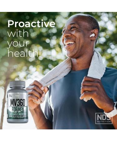 FitLife Brands Men's Nutrition MV360 5-in-1 Complete Multivitamin with Essential Vitamins for Energy Digestion Toning Immune Support and Mens Health & Vitality 60 Tablets 30 Servings - Buy Online on GoSupps.com