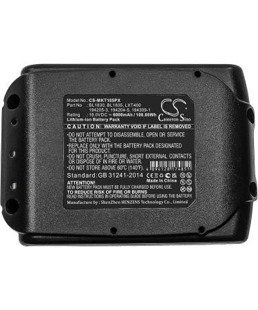6000mAh Compatible Battery for Makita Models 194065-3 194066-1 194204-5 194205-3 194230-4 XSH03Z & More High Capacity Replacement - Buy Online on GoSupps.com